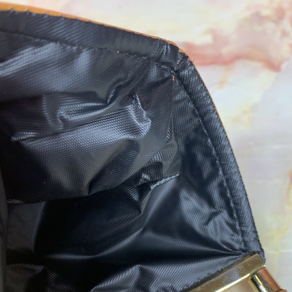 Vintage Cognac Faux Leather Tote Bag - Picture 9 of 9